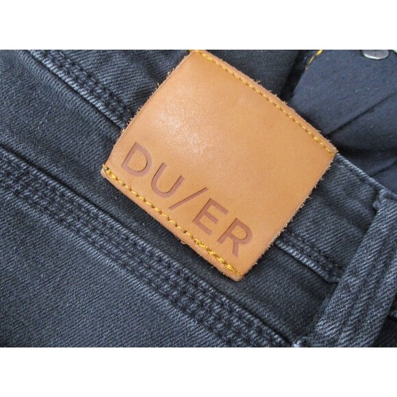 DU/ER Jeans Mens 36 Black Charcoal L2X Slim Fit Stretch Denim Casual Duer 36x30 - Picture 9 of 13